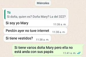 doña mary sends me whatsapp again so i record under her dress and fuck her