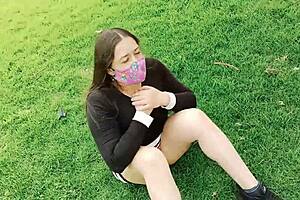 Hey this colombian latina milf cuñada puta exhibicionista takes me to park for creampie 3some