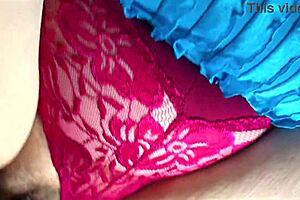 Chubby plumper busty milf in sexy mini dress gets fucked by black cock with huge cum load on her big juicy mature pussy