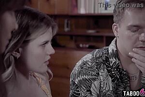 The family keeps up their tradition by filming a steamy home movie. It features stepmom syren de mer joining her stepson and his teen girlfriend nikki sweet in taboo fun.