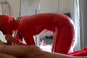 hey milf in latex suit, ready to suck cock and get cum in mouth for this preview?