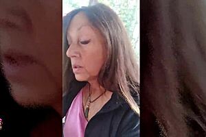 Best POV forest fuck and cum swallow by mature beauty Candi Annie in this free edition with natural tits flashing