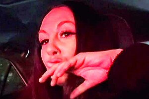 Wow, is this Italian long hair big tits milf Artemisia Love flashing her juicy boobs during that sexy solo car ride?