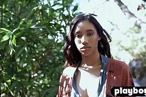 What Secrets Hide Beneath Huge Natural Tits Black Milf Brookliyn's Clothes In Playboy Posing?