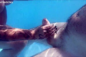 Blonde And Brunette Milfs Dive Into A Steamy Holiday Threesome In The Pool With Big Cock Action?