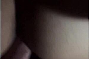 Amateur arab milf with shaved pussy gets her tight asshole fucked hard in interracial action. She ends up as the cumrag covered in hot loads.