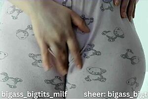 Isn't this Colombian milf's big ass and tight wet pussy with cameltoe just begging for spreading and squirting?