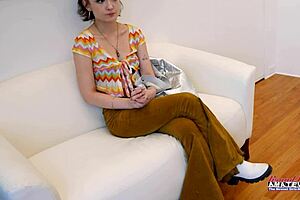 short haired cute coed wendy sucks a juicy dick