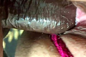 Chubby plumper busty milf in sexy mini dress gets fucked by black cock with huge cum load on her big juicy mature pussy