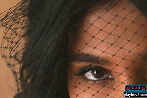 Indian Milf With Big Natural Boobs Angel Constance Strips Solo For Playboy