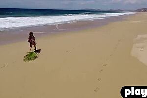 Lauren lee strips to expose perfect natural tits