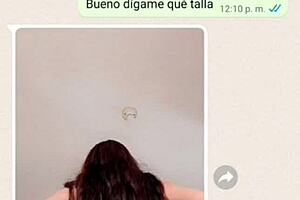 doña mary sends me whatsapp again so i record under her dress and fuck her