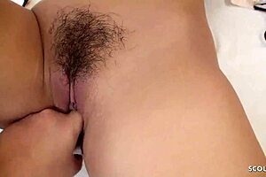 big pussy lips japanese step-mom seduced step-son to first time creampie fuck when home alone