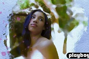 What Secrets Hide Beneath Huge Natural Tits Black Milf Brookliyn's Clothes In Playboy Posing?