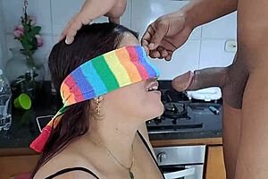 Big Titted Stepmom Delivers Blowjob