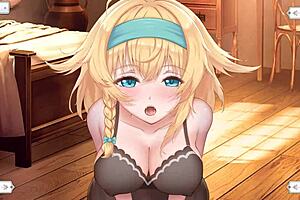 oh man cute sweet girl got fucked by huge cock in hentai game animation