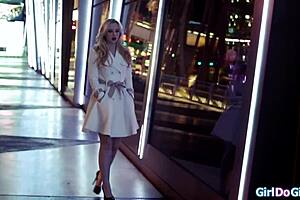 the blonde boss lady dominates the young brunette teen now. she makes her lick pussy in face sitting lezdom style.