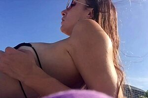 i uh love flashing my big horny tits at the beach in florida while smoking ya know as italian milf artemisia