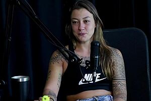 Flor de Damiana Naughty Interview with Vovo Moai in Porn Cast Brazil - Part 3