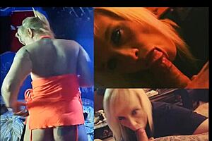 big booty white girl worships big white cock with blowjob and wet pussy in first time domination