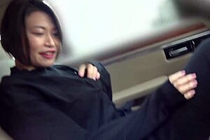 I adore this beautiful Japanese model milf with big tits and huge boobs in secret bedroom footage outdoors