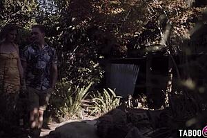 The family keeps up their tradition by filming a steamy home movie. It features stepmom syren de mer joining her stepson and his teen girlfriend nikki sweet in taboo fun.