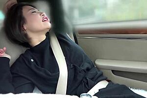 I adore this beautiful Japanese model milf with big tits and huge boobs in secret bedroom footage outdoors