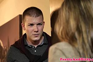 Busty milf doggystyled by preacher in erotic heels fantasy!