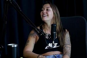 Flor de Damiana Naughty Interview with Vovo Moai in Porn Cast Brazil - Part 3