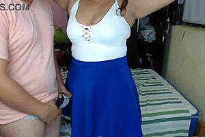 Blonde Milf Sucks Huge Cock and Gets Fucked Doggystyle Until Cum on Tits