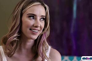 Watch Redhead Help BFF Lure Big Tit Stepmom Into Taboo Oral Licking!