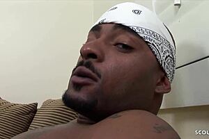 Man, this black bitch with big natural bouncing boobs gets hard fucked by BBC at first date in hotel. She's riding in cowgirl, taking deepthroat and cum on ass while moaning loud.