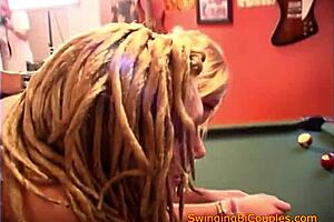 these young 18+ bisexual teens get some lesbian instruction