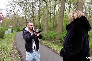 I feel so emotional as this german curvy mature wife with big natural tits kathy deeply talks before casting fuck on bus at real street pickup