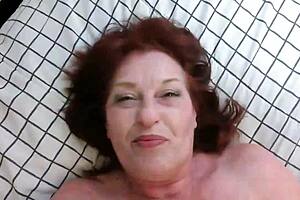 Dawnskye1962 strips from blue bra thong and fishnet with sweet kisses and dirty talk