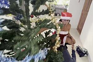 Merry Christmas to this bunch of bastards with big tits latina getting wet pussy licked in cunilingus