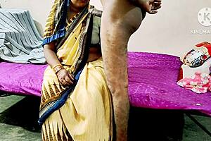 indian mom casually bends over for hardcore doggy style big cock pounding at home