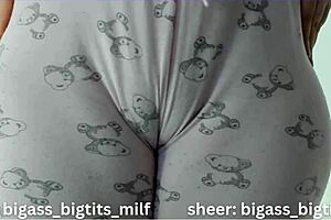 Amateur Homemade Latina Milf with Huge Natural Tits Squirting Wet Pussy in Tight Curvy Solo Masturbation Doggystyle Bent Over Cameltoe Spreading