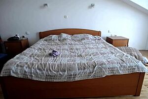 Hey why is my stepmom getting wild with a stranger at the hotel on this accidental video?