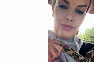 I feel so powerful knowing your little nub can't even reach past my panties with these big tits and sexy mature solo tease.