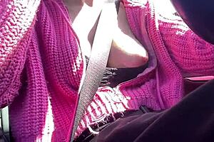 Italiana Big Tits Milf Artemisia Love Sexy Car Ride Flashing Her Juicy Tits!