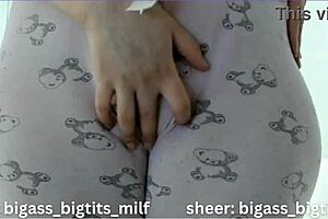 Amateur Homemade Latina Milf with Huge Natural Tits Squirting Wet Pussy in Tight Curvy Solo Masturbation Doggystyle Bent Over Cameltoe Spreading