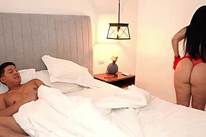 Milf ends up with stepsons big cock inside her from hotel mistake!