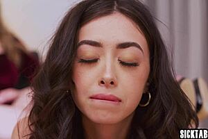 I watch Chloe Surreal become a sex toy for her dominant boss Octavia Red in big tits lesbian pussy licking