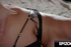 Voluptuous cheating wife London River loves huge cock in doggystyle and cowgirl. She licks and rides with deepthroat action.