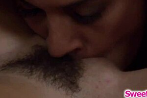 oh wow, this brunette lesbian tribs passionately with big tit milf on sweetyvideo!