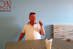 naked waitress serves restaurant guest who eats from her navel in this teaser