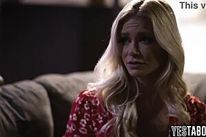 Busty bisexual landlady feels deep passion seducing her lesbian tenant's curvy milf girlfriend with licks and tribbing on the big ass.