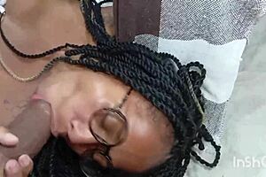 My friend called me to fuck her raw with her wimpy husband watching! 🍆😈 Ebony wife with big ass and pierced nipples gets wild. 🔥