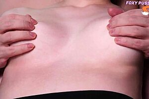 Can you handle nipple sucking after sexy gymnastics? Modest young 18+ milf asks in homemade couple massage with handjob and licking.